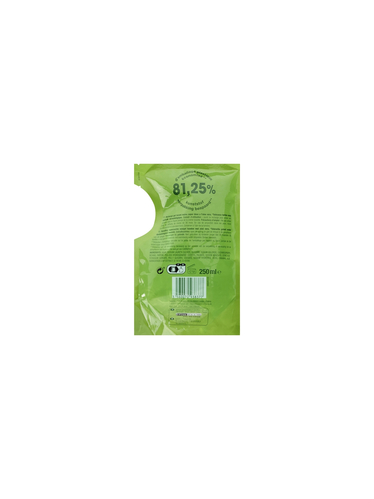 Recharge Gel Lavant Aloe Vera Carrefour