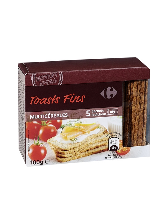 Toasts Fins Multicéréales CARREFOUR