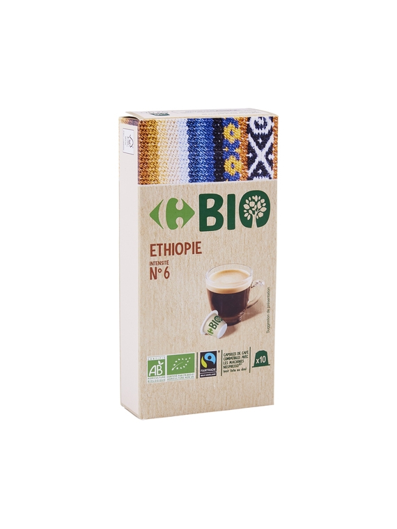 Café Capsules Ethiopie CARREFOUR BIO