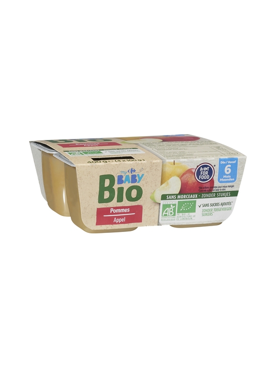 Compotes Pommes CARREFOUR BABY BIO