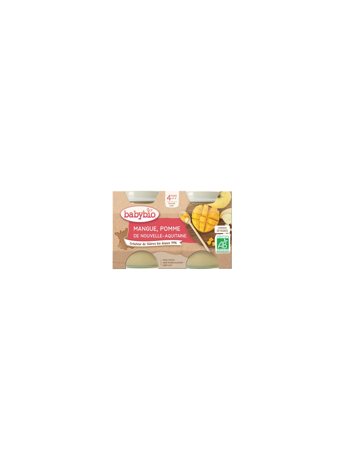 Compotes Mangue Pomme BABYBIO