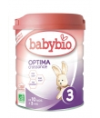 Lait bébé 10 mois à 3 ans, Optima Croissance BABYBIO