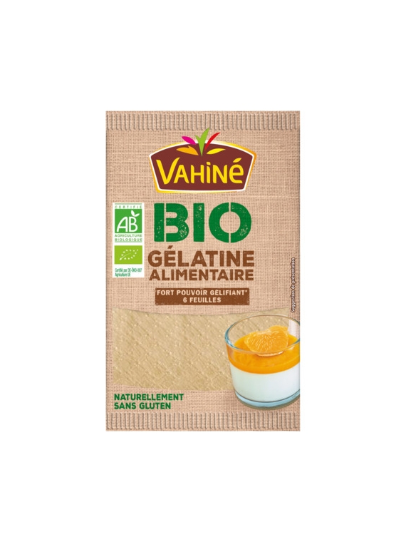 Gélatine Alimentaire en Feuilles Bio VAHINÉ