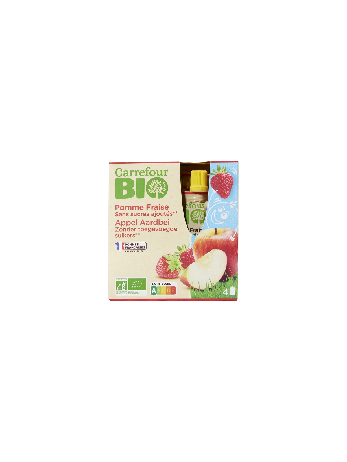 Desserts Pomme Fraise CARREFOUR BIO