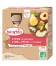 Compotes Pomme de Provence Poire & Pêche d'Occitanie BABYBIO