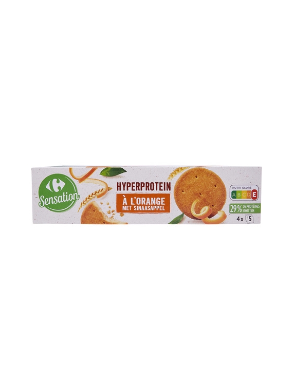 Biscuits Hyperprotein à l'Orange CARREFOUR SENSATION