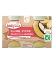 Compotes Bébé dès 4 mois, Banane Pomme de Nouvelle-Aquitaine BABYBIO