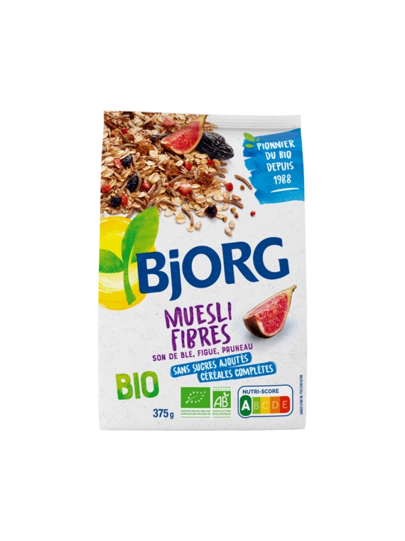 Céréales Muesli Fibres sans Sucres ajoutés Bio BJORG