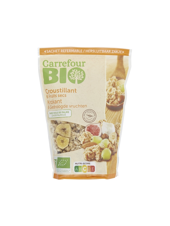 Céréales Croustillant 6 Fruits Secs CARREFOUR BIO