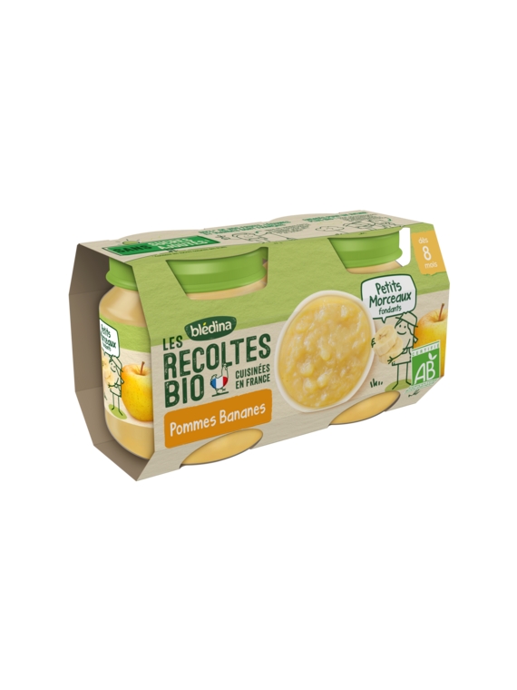 Compotes Pommes Bananes Bio BLÉDINA