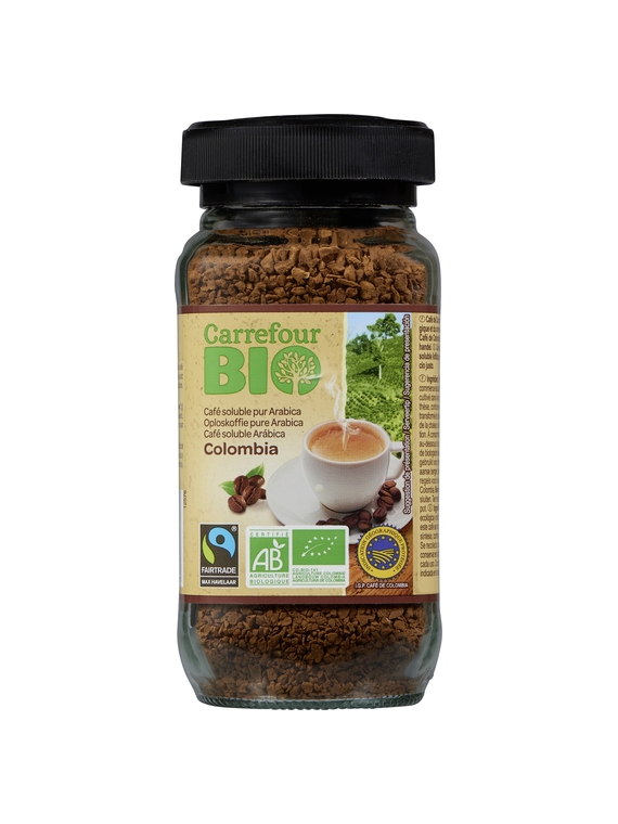 Café Soluble Pur Arabica Colombia CARREFOUR BIO