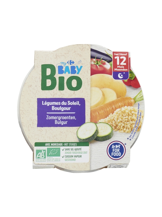 Plat Légumes Boulgour CARREFOUR BABY BIO