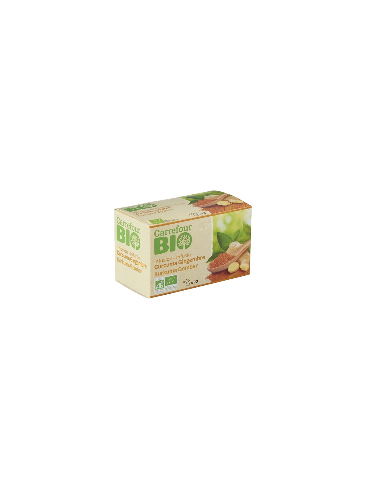 Infusion Curcuma Gingembre CARREFOUR BIO