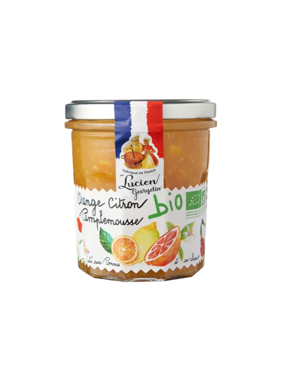 Confiture Orange Citron Pamplemousse Bio LUCIEN GEORGELIN