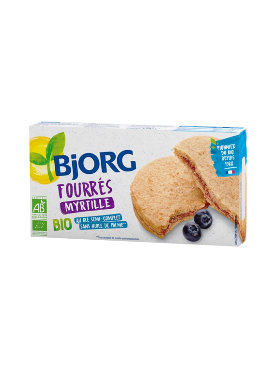 Biscuits Fourrés Myrtille Bio BJORG