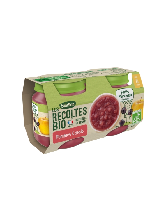 Compotes Pommes Cassis Bio BLÉDINA