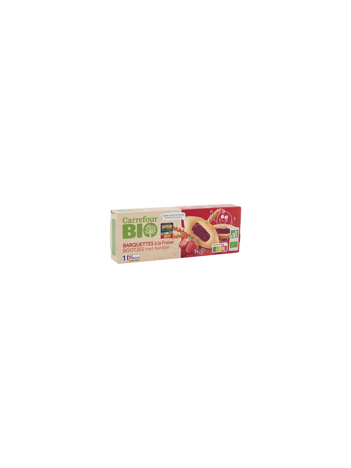 Biscuits Fraise CARREFOUR BIO