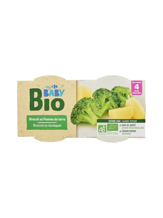 Plat Brocolis Pomme de terre CARREFOUR BABY BIO