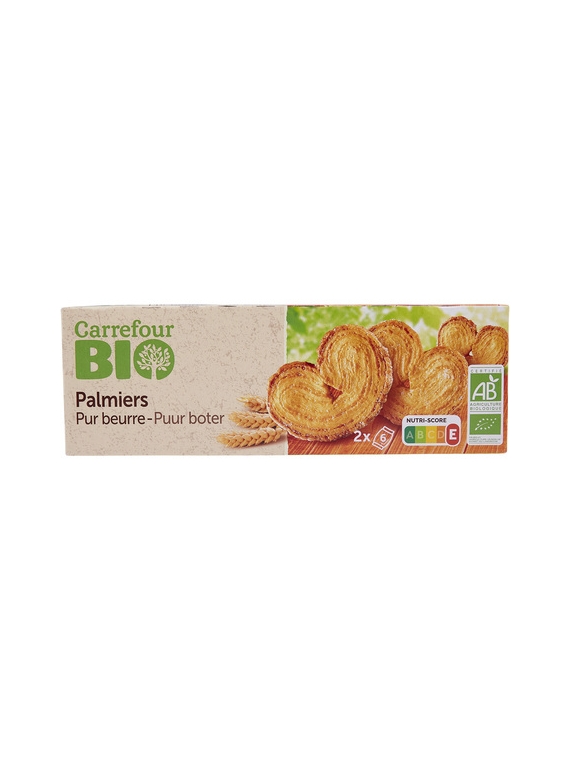 Biscuits Palmiers Pur Beurre CARREFOUR BIO