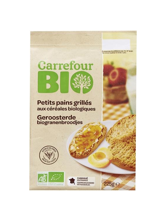 Petits Pains Grillés aux Céréales CARREFOUR BIO