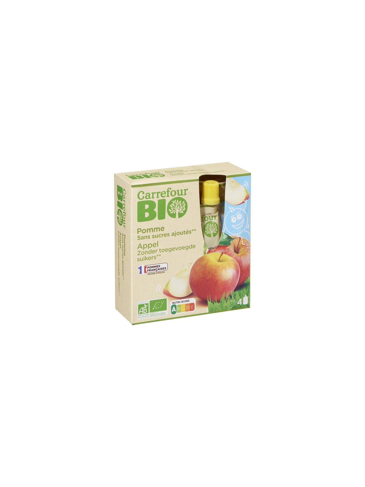 Compote Pomme CARREFOUR BIO