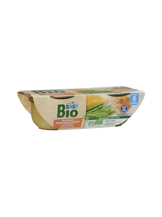 Plat Haricot Vert CARREFOUR BABY BIO