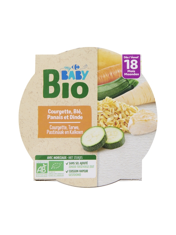 Plat Courgette Dinde CARREFOUR BABY BIO