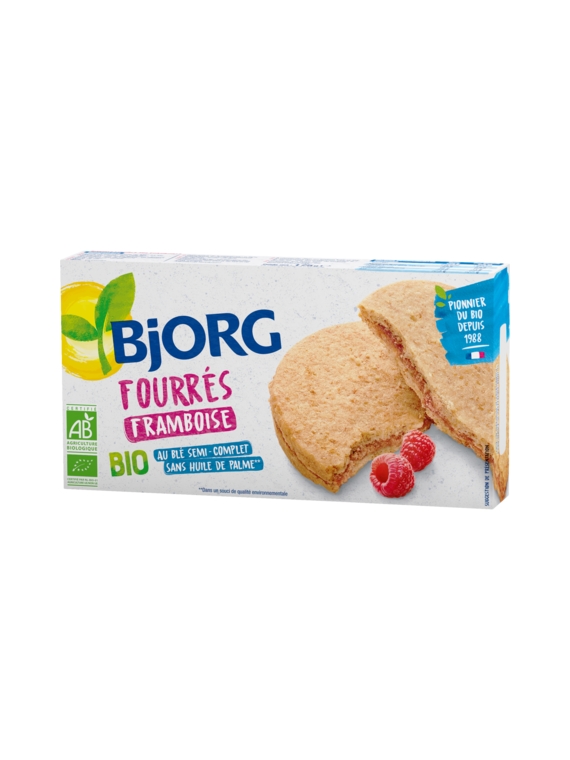 Biscuits Fourrés Framboise Bio BJORG