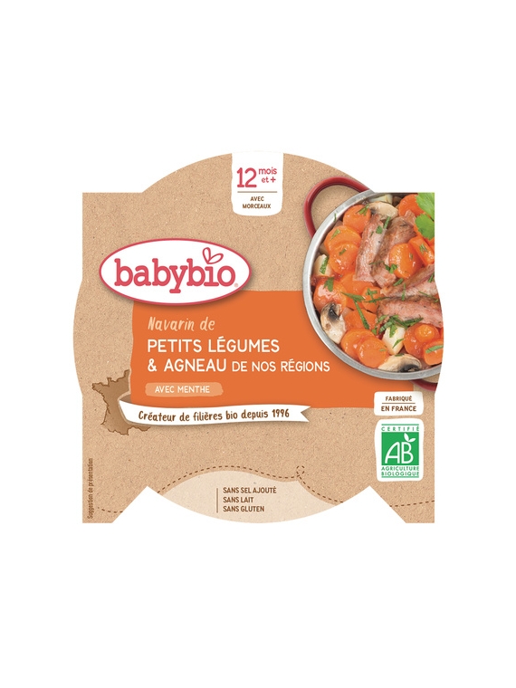 Plat bébé dès 12 mois, Navarin Agneau BABYBIO