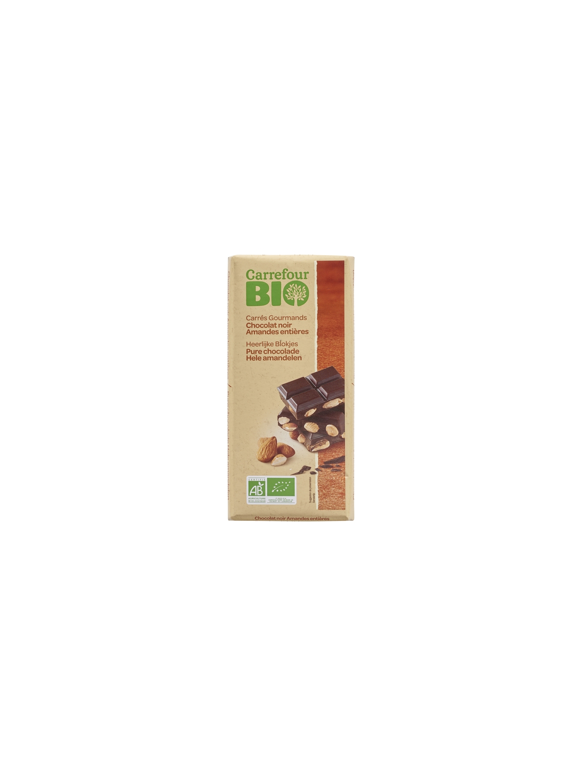 Chocolat Noir aux Amandes CARREFOUR BIO