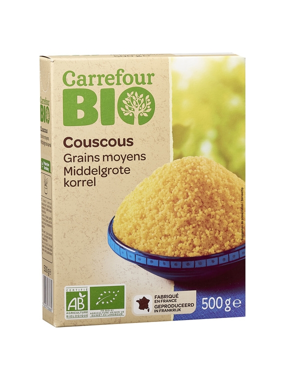 Couscous Grains Moyens CARREFOUR BIO