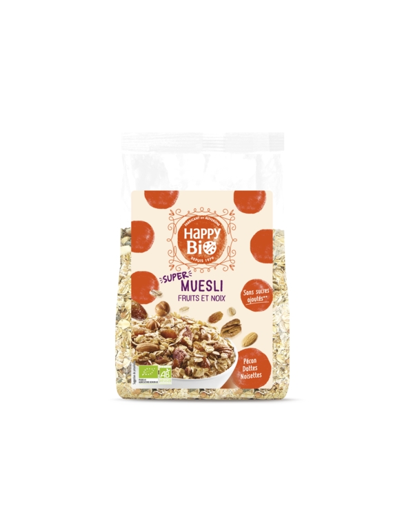 Céréales Muesli Fruits et Noix HAPPY BIO