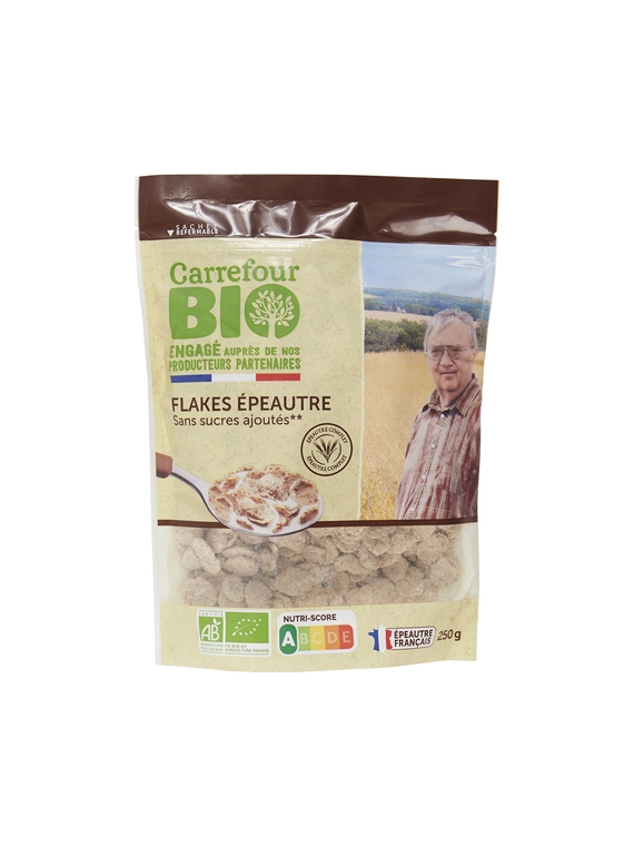 Flakes d'épeautre sans Sucres Ajoutés CARREFOUR BIO