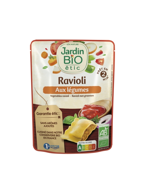 Ravioli aux Légumes JARDIN BIO ÉTIC