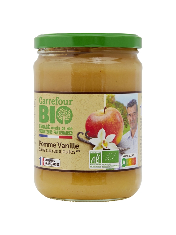 Compote Pomme Vanille CARREFOUR BIO