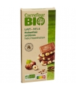 Chocolat au Lait Noisettes Entières CARREFOUR BIO