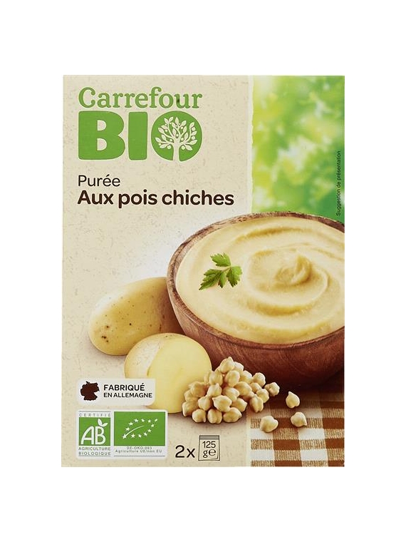 Purée Pois Chiches CARREFOUR BIO