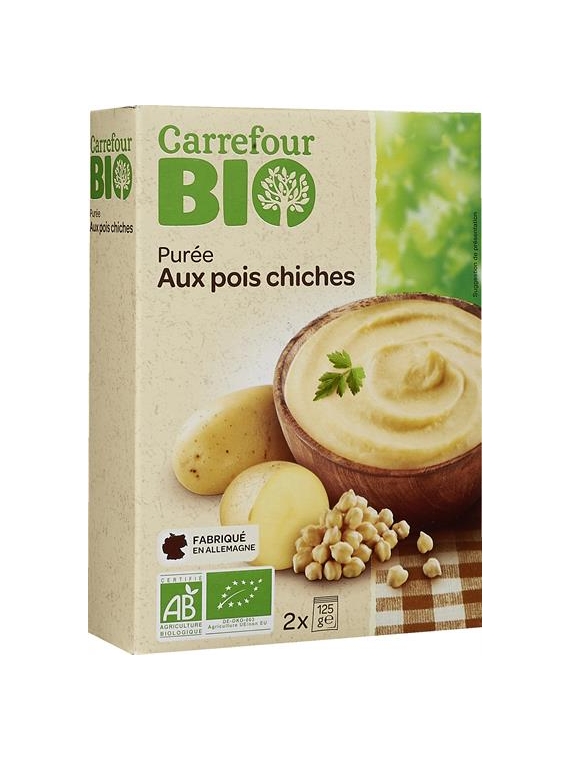 Purée Pois Chiches CARREFOUR BIO