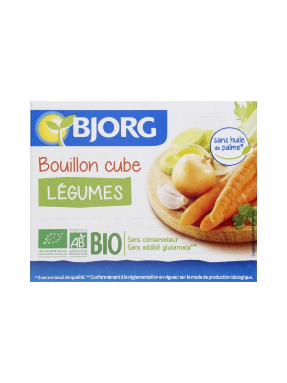 Bouillon de Cubes Légumes Bio BJORG