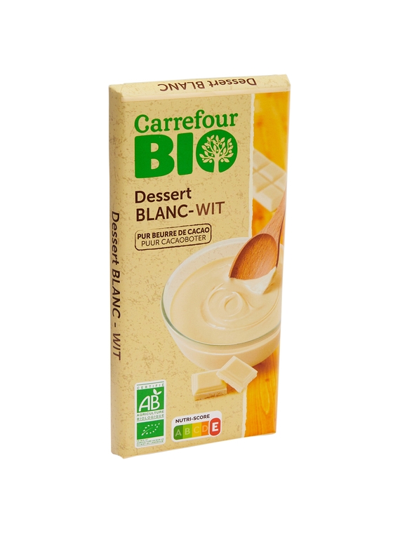 Tablette de Chocolat Blanc CARREFOUR BIO