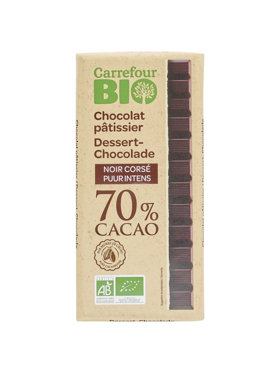 Tablette au Chocolat Noir CARREFOUR BIO