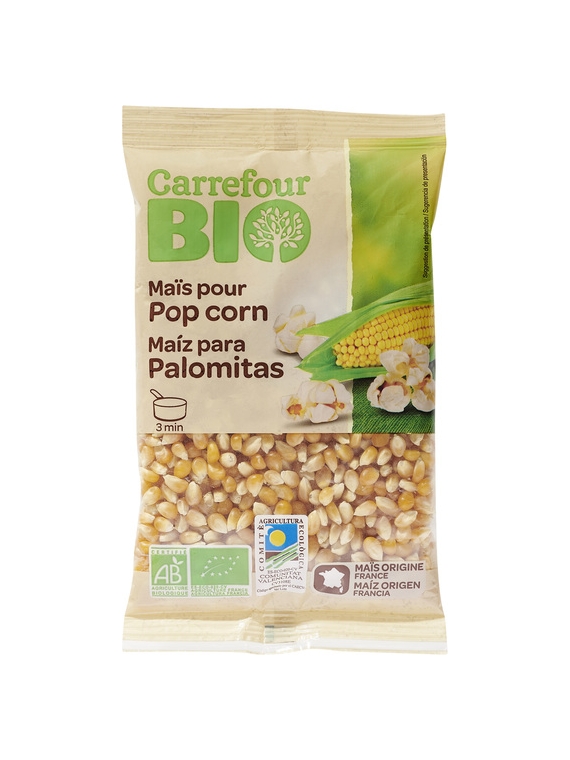 Maïs pour Pop corn CARREFOUR BIO
