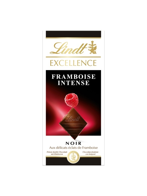 Tablette de Chocolat Noir Framboise Intense EXCELLENCE LINDT