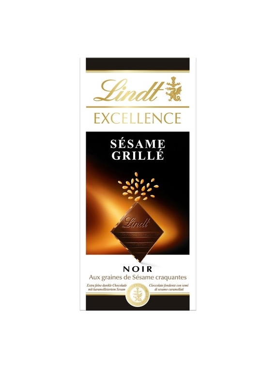 Tablette de Chocolat Noir Sésame Grillé EXCELLENCE LINDT