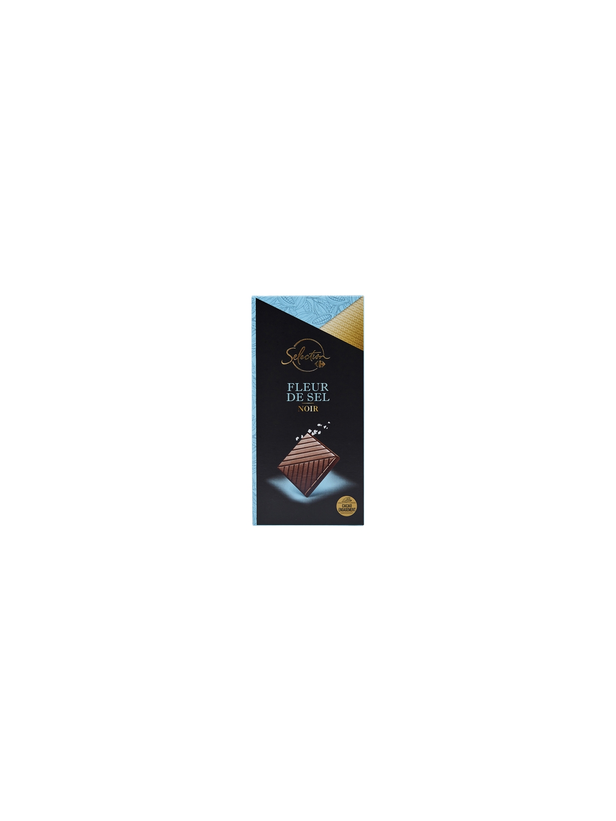 Tablette de Chocolat Noir Fleur de Sel CARREFOUR SELECTION
