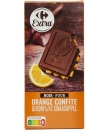 Tablette de Chocolat Noir Orange CARREFOUR EXTRA