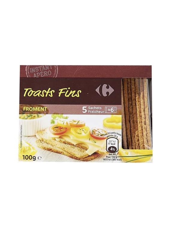 Toasts Fins Froment CARREFOUR