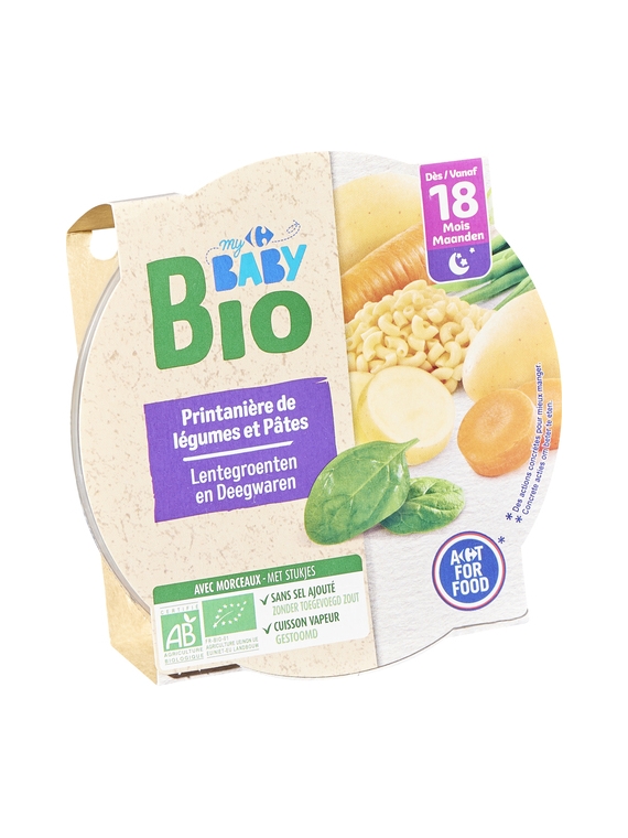 Printanière Légumes & Pâtes CARREFOUR BABY BIO