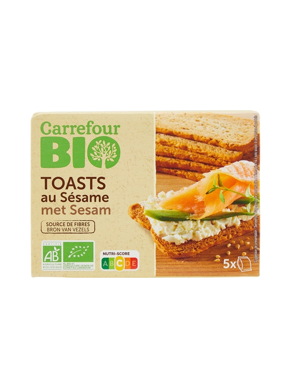 Toasts au Sésame CARREFOUR BIO