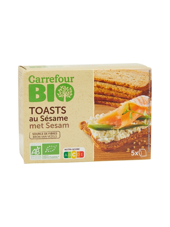 Toasts au Sésame CARREFOUR BIO